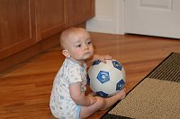  Nope, sorry, this ball is mine now daddy!