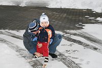  Daddy, make sure the bindings are tight! I don't want these falling off!